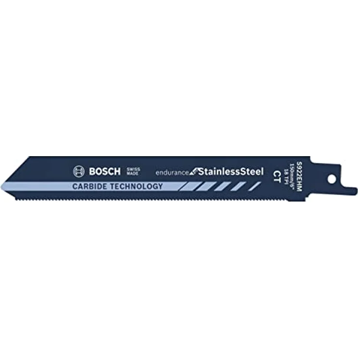Bosch Professional Säbelsägeblatt S 922 EHM Endurance for Stainless Steel (für Edelstahl, 150 x 19 x 1 mm, Zubehör Säbelsäge) – Bild 4