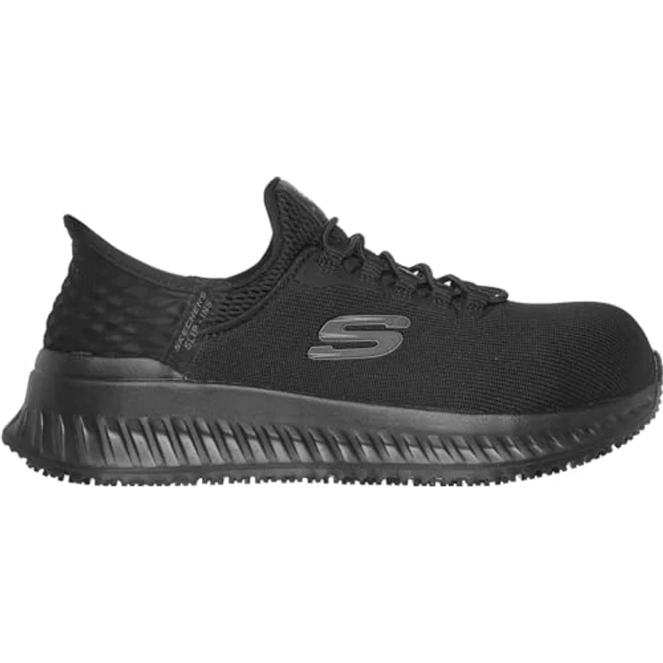 Skechers TILIDO-OMBRAY Damen S1P Sneaker Sicherheitsschuh, Größe 40, Schwarz – Bild 5