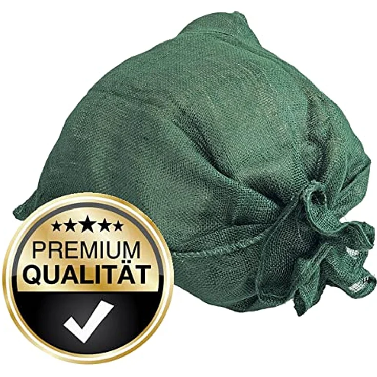 NOOR Premium Jutesack Gr. S 60 x 105 cm I Multifunktionaler Jute Sack I Winterschutz für Topf- & Kübelpflanzen I Frostschutz für Pflanzen I Pflanzen-Ãœberwinterung Ã–ko-Sack I Gartensack Grün – Bild 2