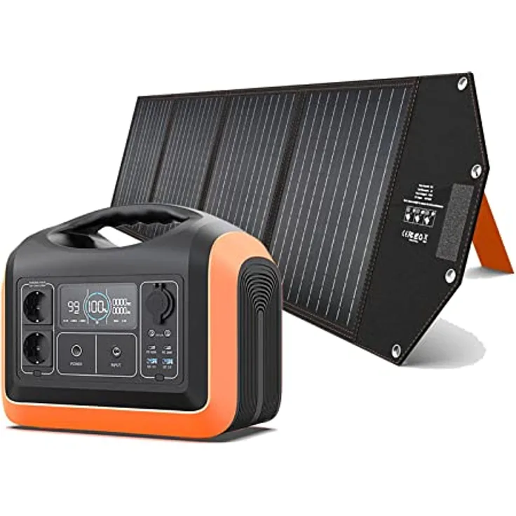 Hyrican Powerstation UPP-1200, 992Wh, inkl. 200Watt Solarmodul, portabler Solargenerator, Solar-, Batterie-Speicher, Notstromaggregat