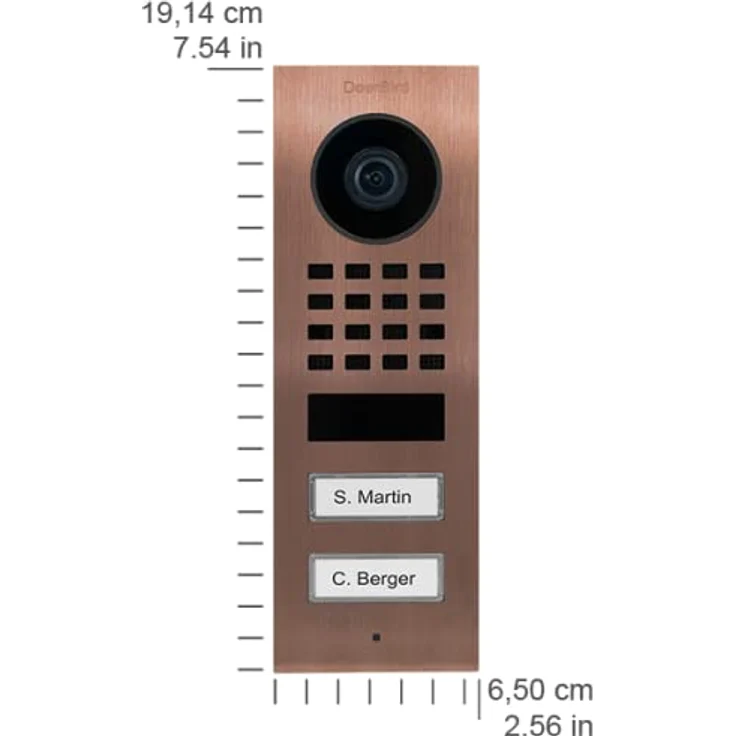 DoorBird D1102V SM B Video-Türsprechanlage, Bronze – Bild 2