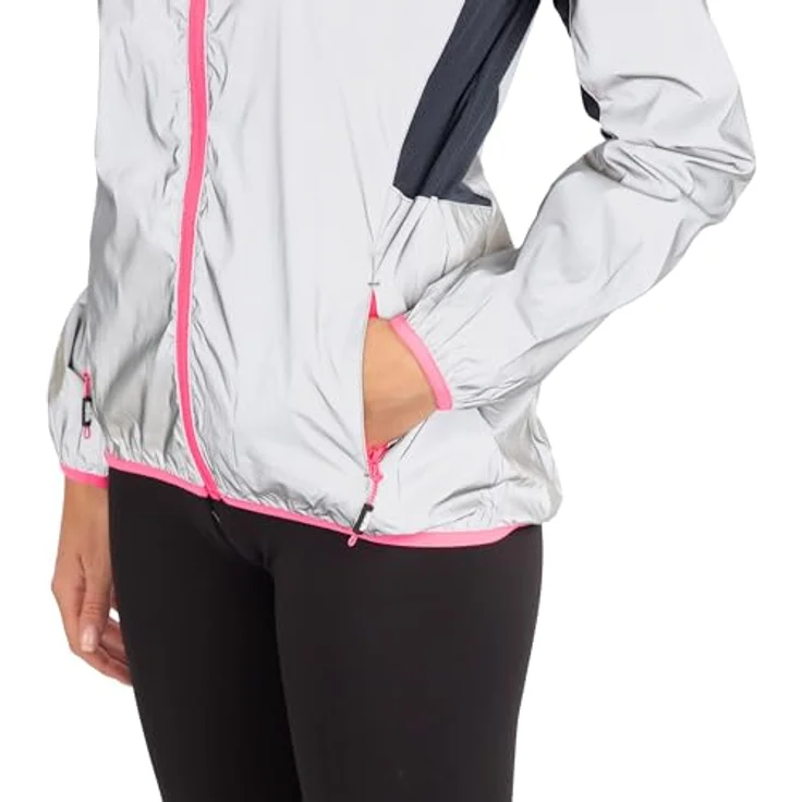 Trespass Damen Regenjacke Lumi, wasserdicht, winddicht, silber – Bild 9