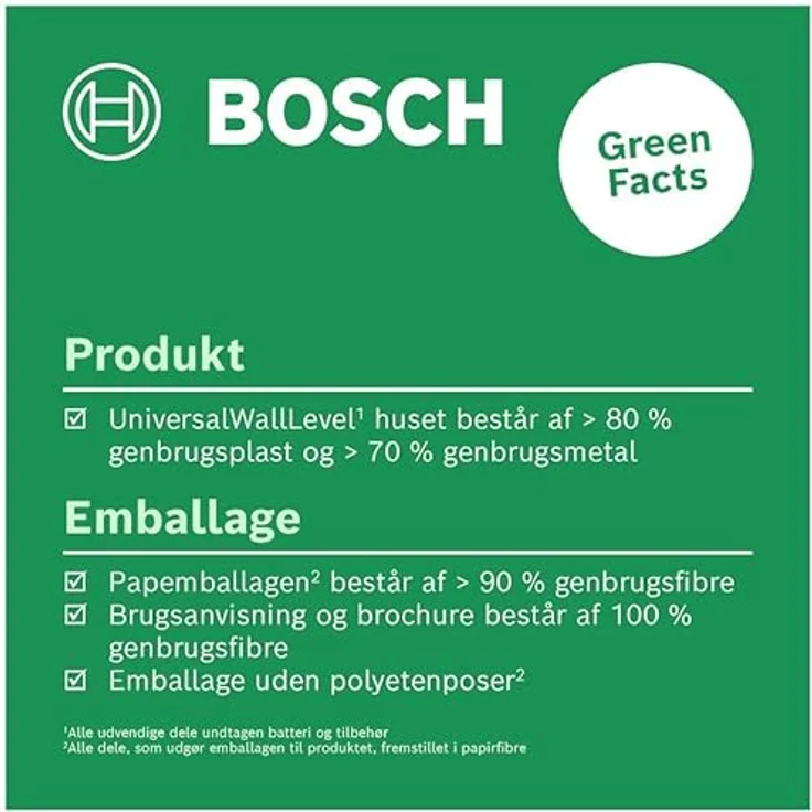 NoName BOSCH Laser-Wasserwaage UniversalWallLevel, kompakte Wasserwaage mit Laserpunkt und -linien, Genauigkeit ± 0,5 mm/m, inklusive Wandhalterung und Batterien – Bild 8
