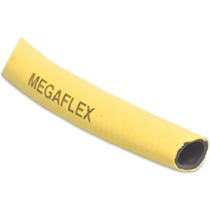 Megaflex PVC-Wasserschlauch 1-2 Zoll (innen-Ø 12,5 mm) x 25 m Länge, max. 8 bar, gelb