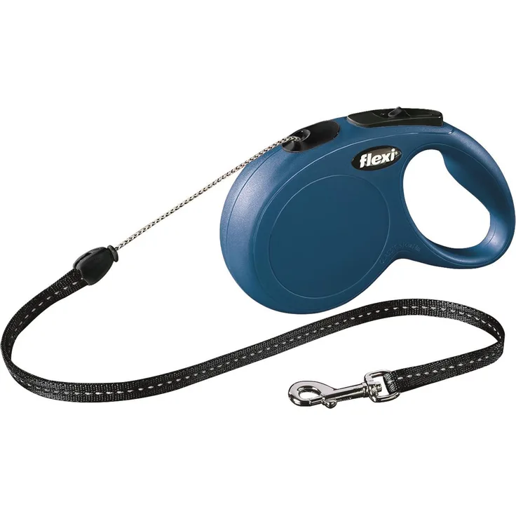 flexi New CLASSIC Seil-Rollleine blau S – 8m