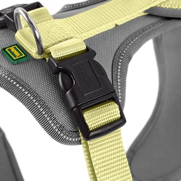 Hunter Tierbedarf Hunde-Geschirr Neopren matcha/grau 3-fache Verstellmöglichkeit, reflektierende Paspel, pflegeleicht – Bild 5