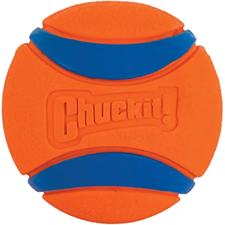 Chuckit! Ultra Ball Medium Jagdball für Hunde, Robuster und vielseitiger Ball, Schwimmfähig, Kompatibel mit Chuckit Launchern, 6,5 cm Durchmesser, Mehrfarbig