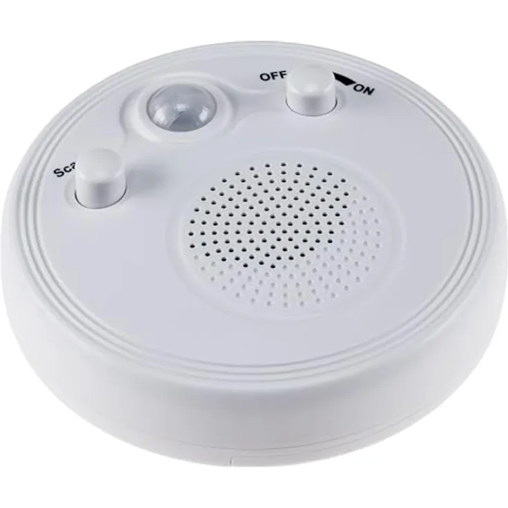 ChiliTec Radio mit Bewegungsmelder 360° Sensor Batteriebetrieb Weiß