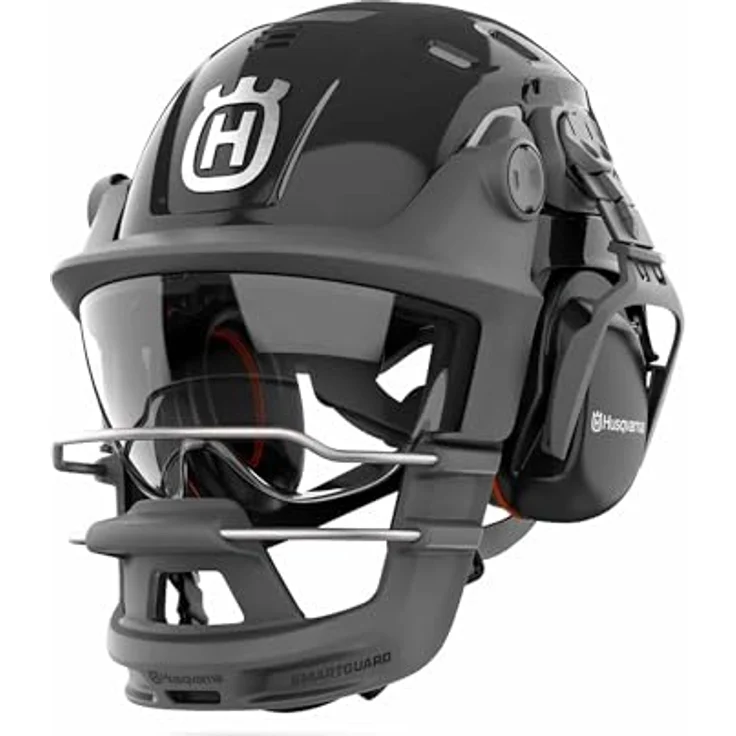 Husqvarna PE 10H Smartguard Helmet, Schutzhelm mit Kinnschutz, grau – Bild 2