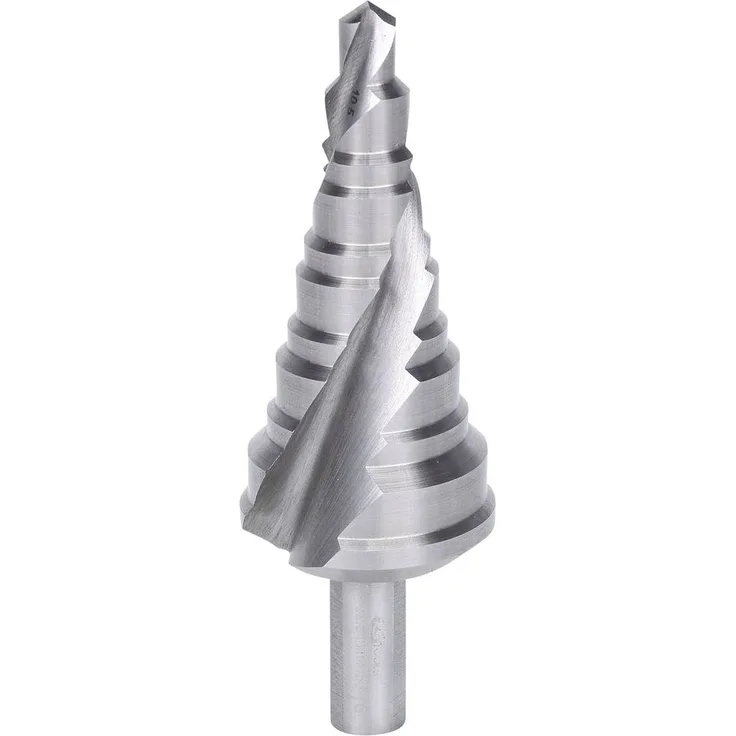 KS Tools HSS Stufenbohrer 7 - 32.5mm, Hochleistungsstahl mit 118° Spitzenwinkel und Kreuzanschliff, 1 Stück