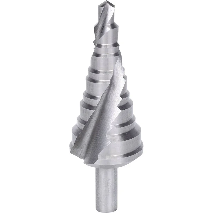 KS Tools HSS Stufenbohrer 7 - 32.5mm, Hochleistungsstahl mit 118° Spitzenwinkel und Kreuzanschliff, 1 Stück