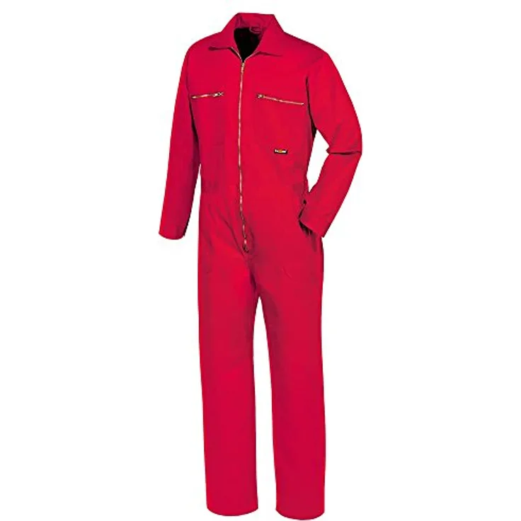 texxor Overall Basic, Arbeitsoverall Anzug rot 48, 8043 - ÖKO-Tex Standard 100 zertifiziert & extra verstärkte Nähte