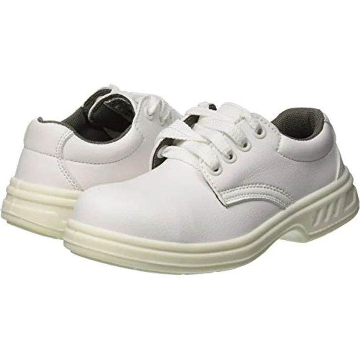 PORTWEST Schnürschuh S2, klassischer Sicherheitsschuh mit gepolstertem Schaft, Farbe Weiß, Größe 40 – Bild 7