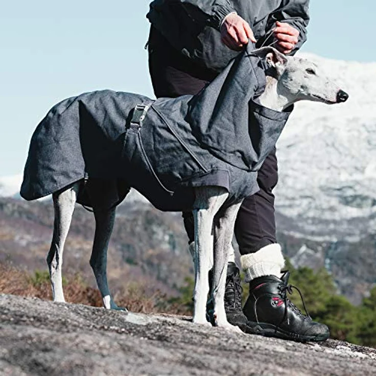 Hurtta Expedition Parka Wintermantel für Hunde, Hundemantel Warm, Blackberry Schwarz 45XS – Bild 2