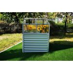 OUTFLEXX Hochbeet Zincalume, silber, rückenschonendes Gärtnern, Saisonverlängerung