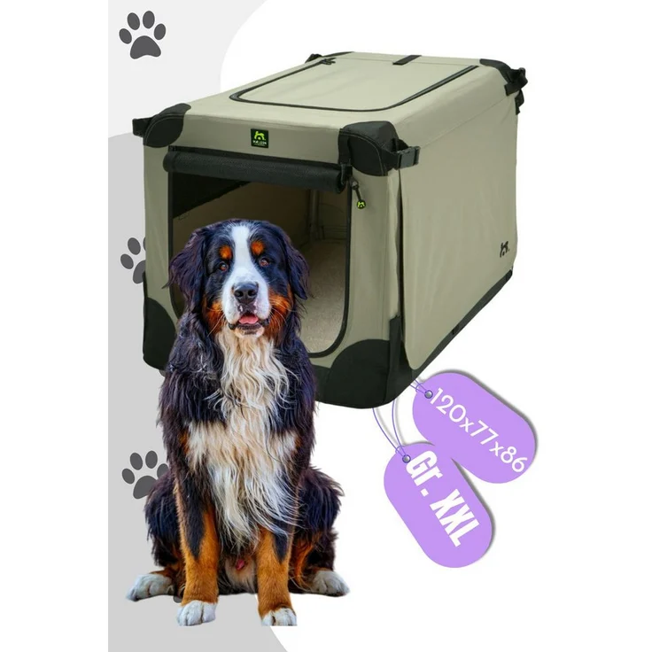 MAELSON Hunde-Transportbox Soft Kennel XXL, faltbare Hundebox mit wasserabweisendem Nylon 600D – Bild 1