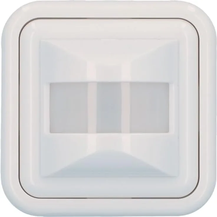 UNITEC Infrarot-Bewegungsmelder mit 160° Sensor für Innen, IP20, 9m Reichweite, Unterputz, Leuchtdauer individuell einstellbar, weiß, 500W