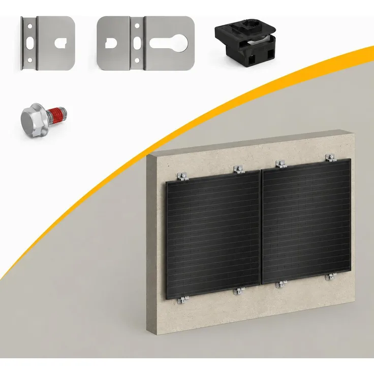 Powerness® Fischer Fassadenhalterung für Balkon, modulare Halterungssystem für vertikale und horizontale Montage, 2er Set, 0% MwSt.
