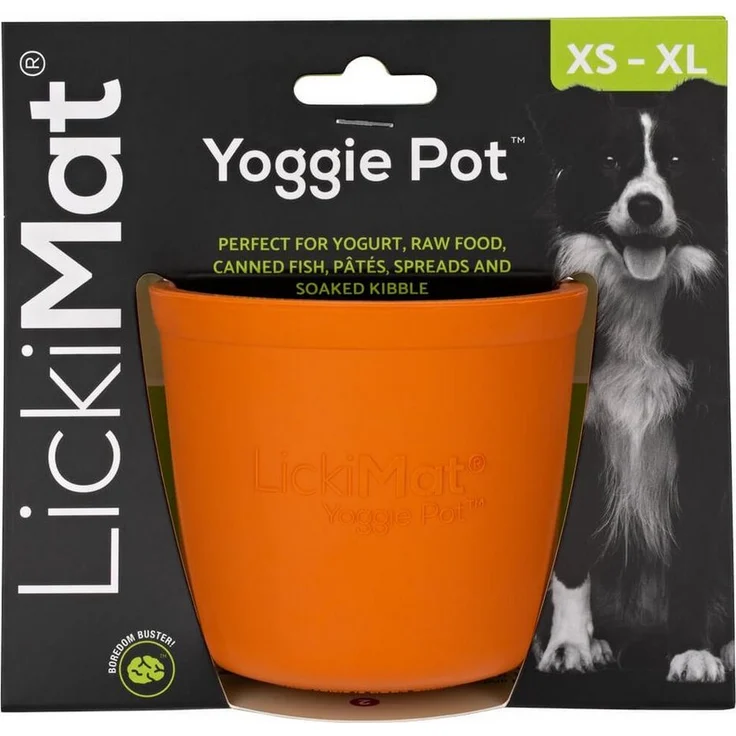 LickiMat Futternapf LickiMat Yoggie Pot, Futternapf in Becherform mit Noppen aus natürlichem Gummi, blau – Bild 1