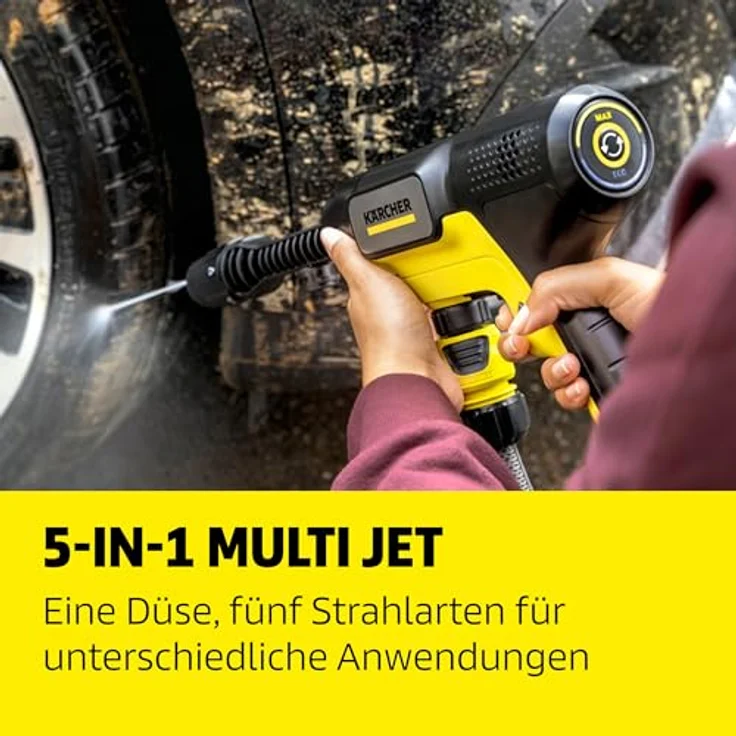 Kärcher Mobile Outdoor Cleaner OC 7-18 Handheld, Mitteldruckreiniger mit 18 V Akku, 2-stufiger Druckverstellung und 5-in-1 Multi Jet – Bild 4