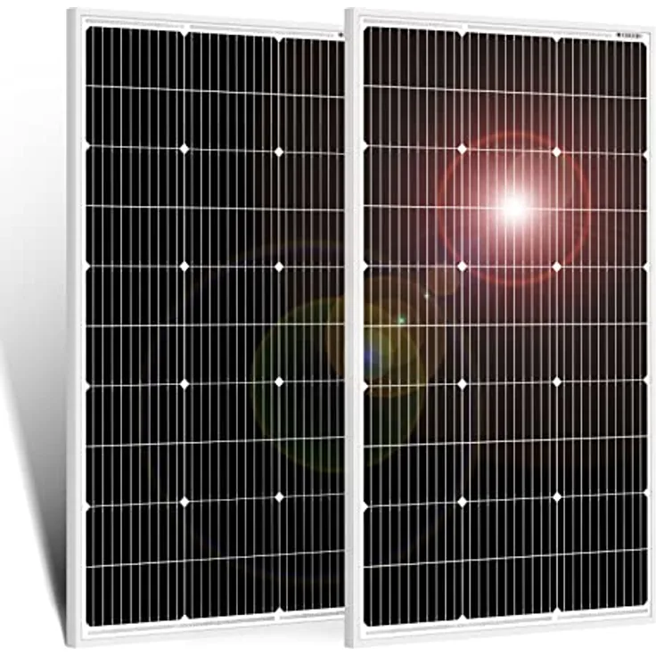DOKIO Solarpanel 100W 2PC (200W) 18V Monokristallin(Hohe Leistung) Für 12V Kfz Batterie, AGM, Gelbatterie ideal für Wohnmobil, Camping, Gartenhaus