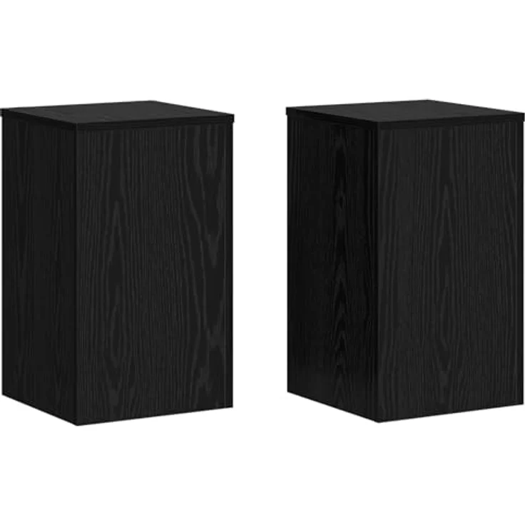 vidaXL Pflanzenständer Set, 2 Stück rechteckig aus Schichtholz in Schwarz-Eiche, 30x30x50 cm, für Innenräume – Bild 1