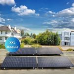 MyVoltaics MyCarport XXL Balkonkraftwerk 2000+ Watt inkl. XXL Unterkonstruktion (20° Winkel) und Wechselrichter (APsystems 2025) - Anschlusskabel 5m - PV-Anlage für Carport - bifaziale Glas-Glas Solarmodule - WLAN - Schwarz
