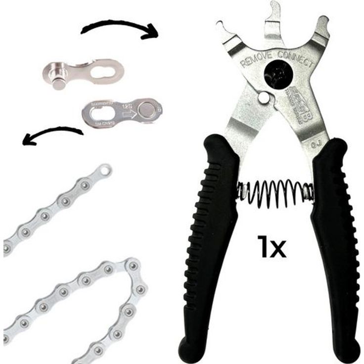 SuperB Fahrrad Ketten Kettenschloss Öffner & Schließer Zange -'-'Link Pliers-'-' 2in1