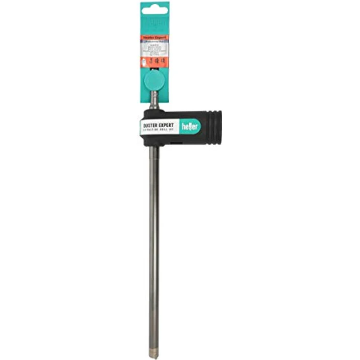Heller Tools 1818 Duster Expert Absaugbohrer SDS-plus, Silber-Schwarz, robuster Bohrkopf, 12 x 200/320 mm, hohe Standzeiten – Bild 2