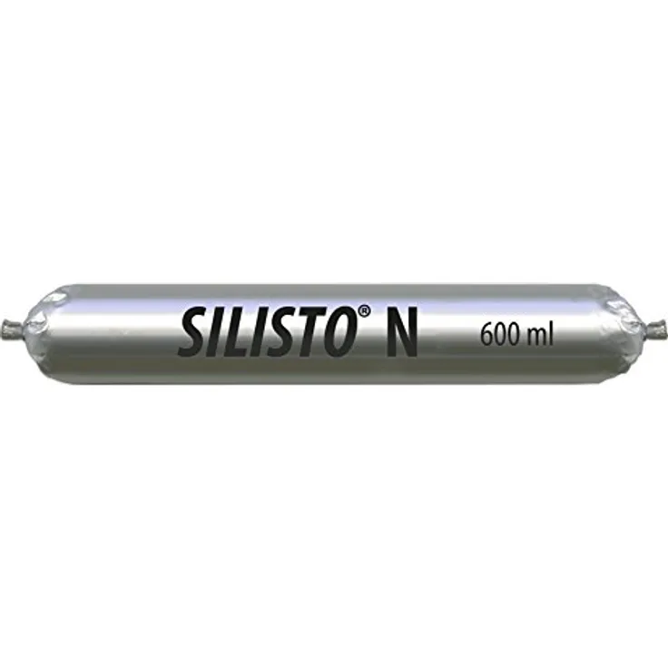 SILISTO Neutralvernetzend Silikon Transparent 600 ml Schlauch, Dichtungsmasse für Sanitär- und Küchenanlagen