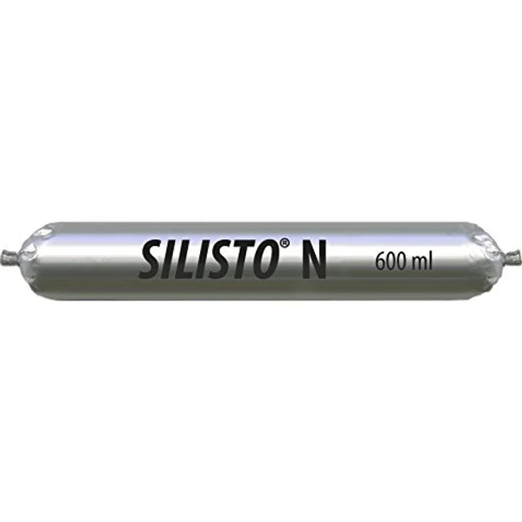 SILISTO Neutralvernetzend Silikon Transparent 600 ml Schlauch, Dichtungsmasse für Sanitär- und Küchenanlagen