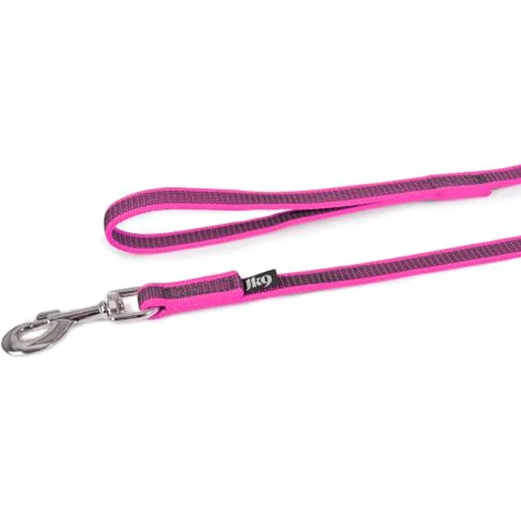 IDC Color & Gray gumierte Leine, 20 mm x 10 m mit Schlaufe, Pink-Grau – Bild 3