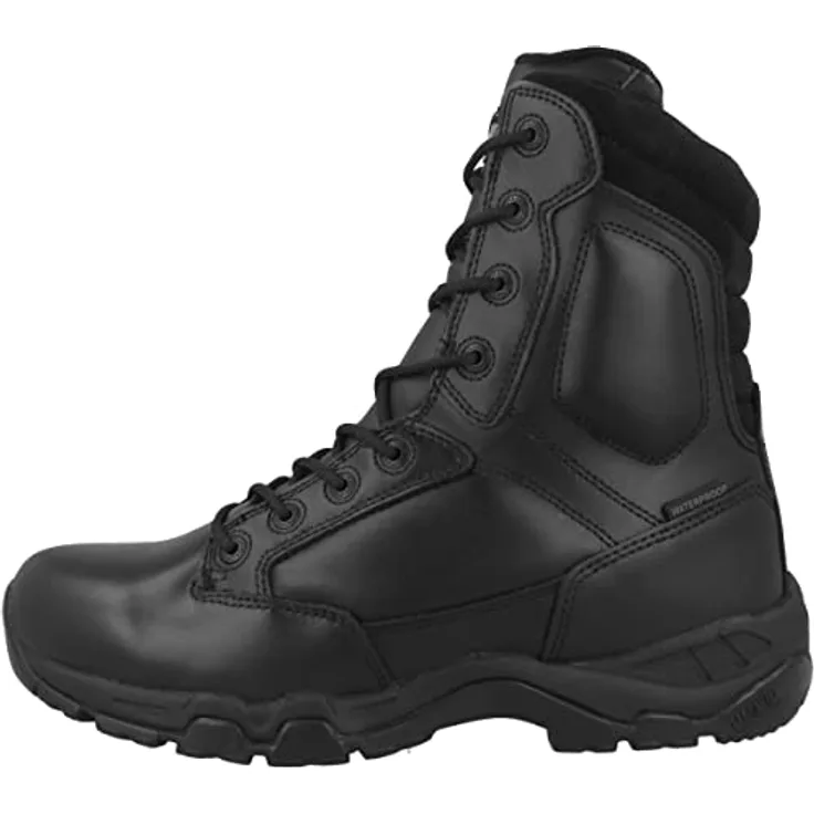 Magnum Viper Pro 8.0 Leather WP, wasserdichte Schnürboots, schwarz, Größe 48, antistatisch, hohe Traktion, EN ISO 20347:2012 zertifiziert