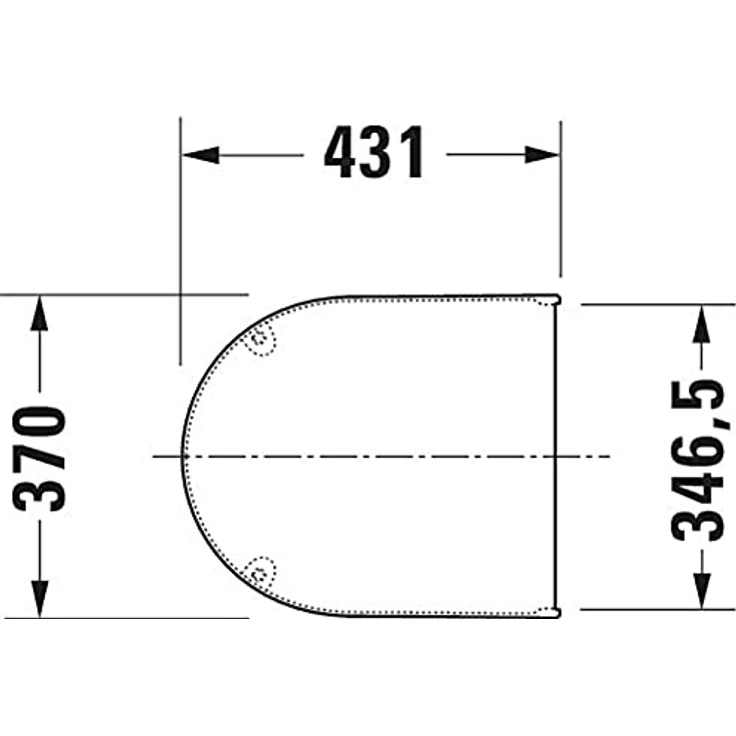 Duravit WC-Sitz Starck 3, Weiß, 43,1 cm x 37 cm x 4,3 cm mit Absenkautomatik und Edelstahlscharniere – Bild 11