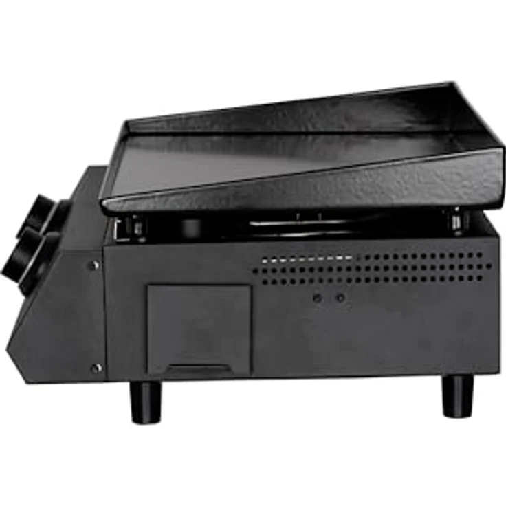 Cozze Plancha-Grill G 400, 48 x 35 cm Grillfläche, 2 Edelstahlbrenner mit 4,4 kW Leistung, Schwarz – Bild 2