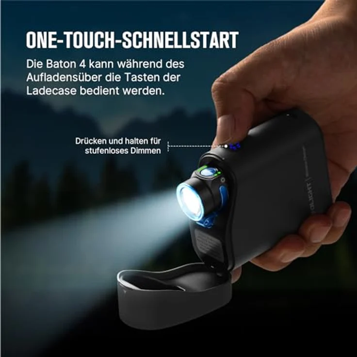 OLIGHT Baton 4 Kit, Mini LED Taschenlampe mit 1300 Lumen, wiederaufladbar, Ladecase, 190 Tage Laufzeit – Bild 5
