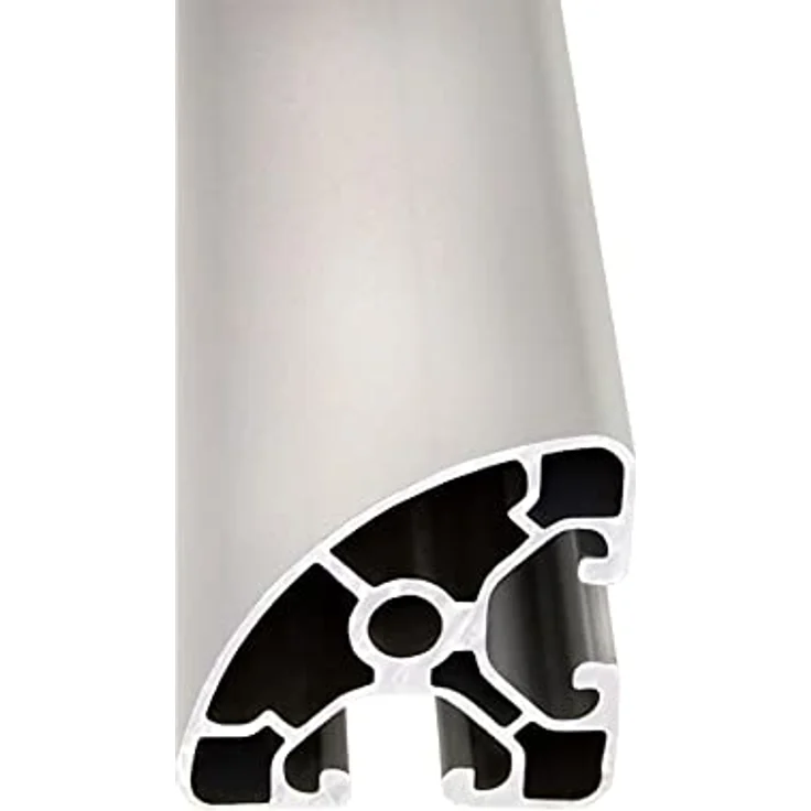 SCHMIDT systemprofile 2000mm Aluminium Profil 40x40mm Nut 8 Eckprofil Rund eloxiert 4040 Alu Konstruktionsprofil Aluprofil 2m – Bild 1