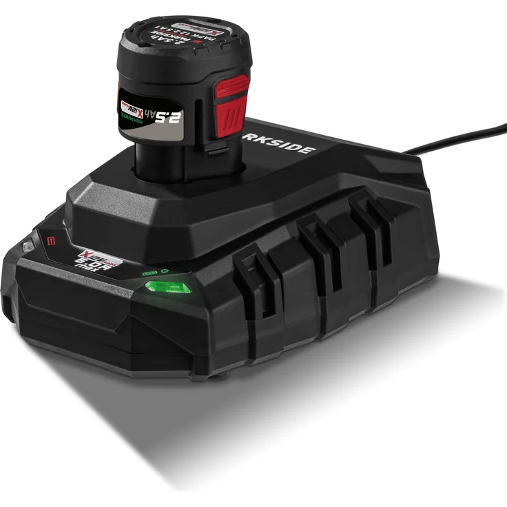 PARKSIDE 12 V Lithium-Ionen Akku »PAPK 12 2.5 A1« und Schnell-Ladegerät »PLGK 12 6.0 A1«, 2,5 Ah, 50 W, mit LED-Ladeindikator und Wandhalterung
