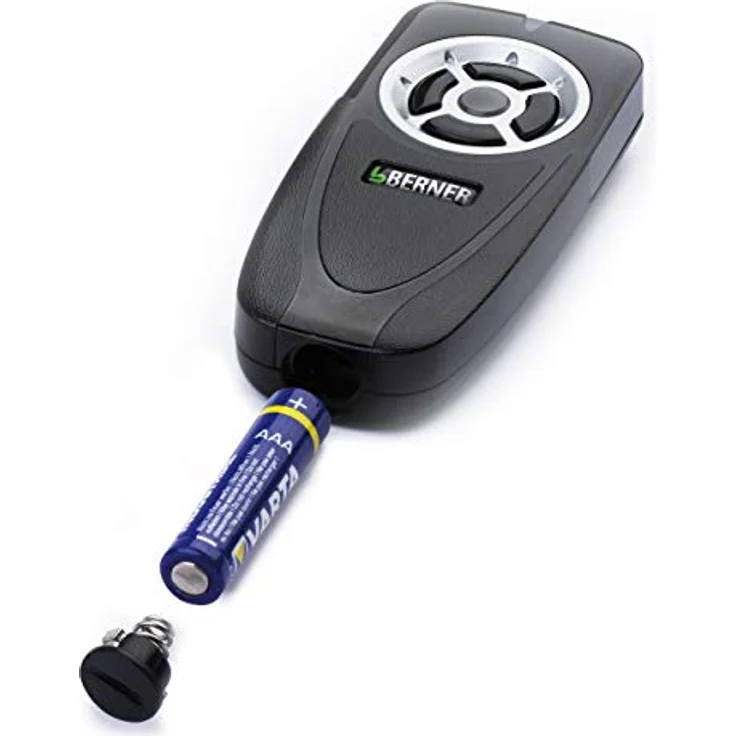 Berner Handsender BDS150 (Fernbedienung für Garagentorantriebe, Frequenz 868 MHz, 5 Kanal, Torzustandsanzeige, orangenes LED-Licht, inkl. Batterie) 2908056 – Bild 2