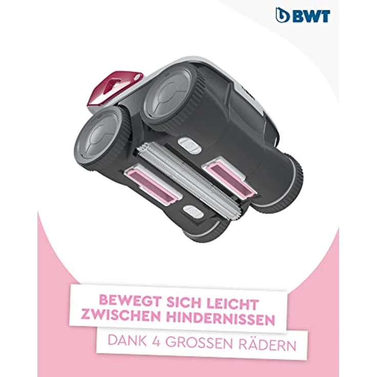 BWT Pool Roboter B200 | Optimale Reinigung Von Boden, Wand & Wasserlinie Für Pools Bis 8 m | Beste Filterleistung | Schnelles Reinigungsergebnis | Einfach Zu Reinigen, Magenta – Bild 4
