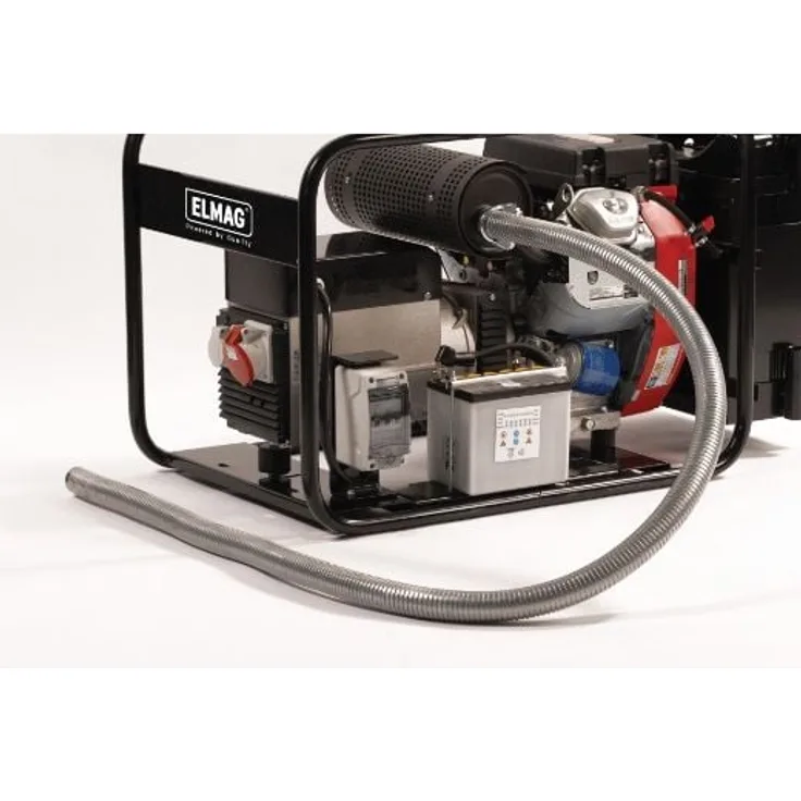 ELMAG Abgasrohr flexibel, 2 m inkl. Anschluss - ID25/AD28mm für Stromerzeuger mit GX160/GX200 Motor, trittfest