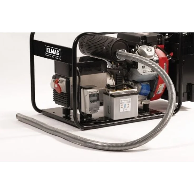 ELMAG Abgasrohr flexibel, 2 m inkl. Anschluss - ID25/AD28mm für Stromerzeuger mit GX160/GX200 Motor, trittfest