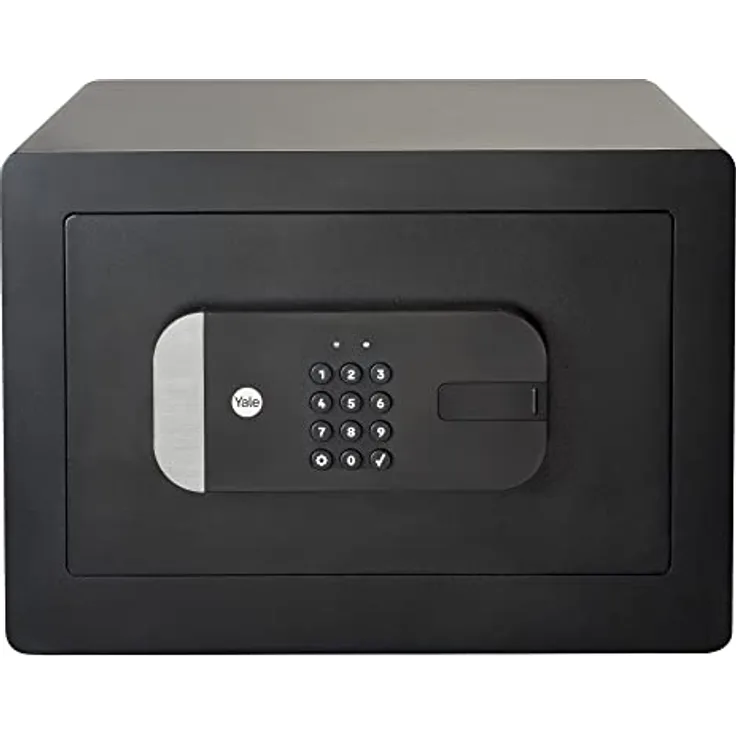 Yale Smart Safe - YSS/250/EB1 - Hohe Sicherheit - Gesicherte Tür - Heimtresor - Fernzugriff - Teilen von Zugangscodes - LCD-Tastatur-Kombisafe - geeignet für Schmuck und Dokumente