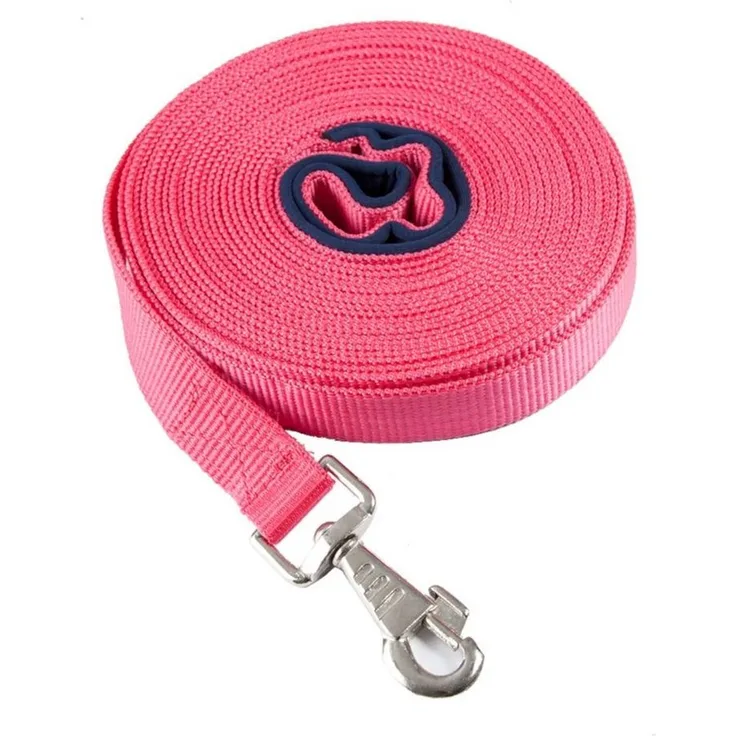 PFIFF Führleine Longierleine für Pferde - Pink, 800 cm Länge, weich gepolsterte Handschlaufe - Preisvergleich