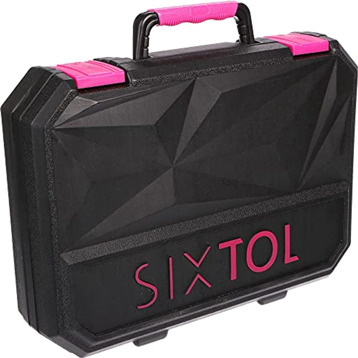 Sixtol Home Pink 88, Werkzeugkoffer mit 88 Teilen, verchromtem Kohlenstoffstahl, kompakte Größe 34 x 24 x 8 cm – Bild 5