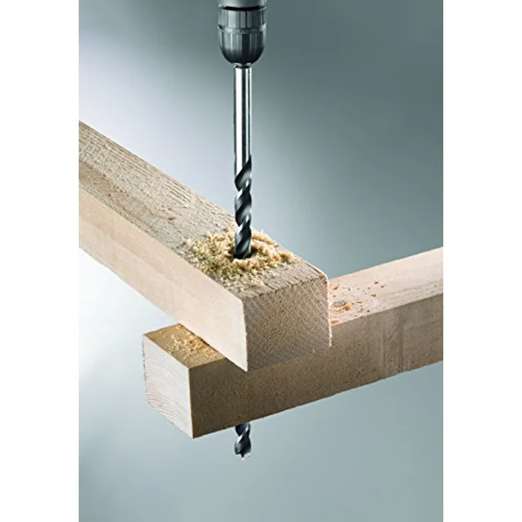 kwb Holz-Spiralbohrer 12 mm, extra langer Balkenbohrer 400 mm, schwarz, für präzise Bohrungen in Hartholz und Weichholz – Bild 3