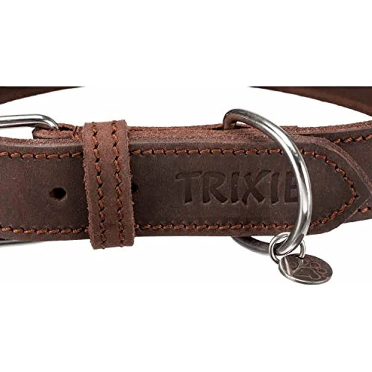 TRIXIE 19005 Rustic Fettleder Halsband, 91.18 g – Bild 2