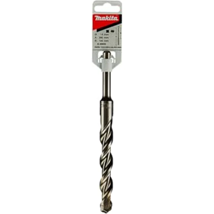 Makita HM Bohrer V-PLUS, Ø 18,0 mm, 200 mm Länge, SDS-plus, Zentrierspitze, für Hochgeschwindigkeitsbohren – Bild 3
