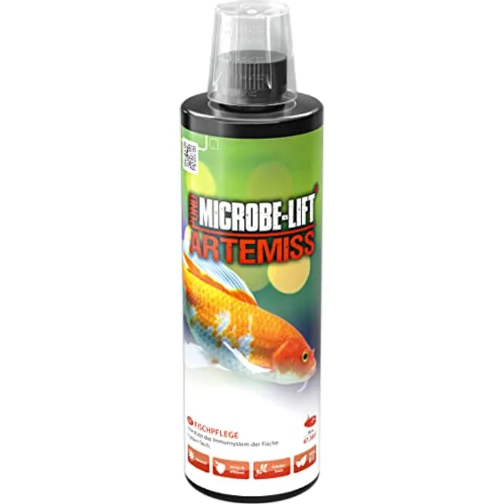MICROBE-LIFT Pond Artemiss - Kräuterbasierendes Pflegepräparat zur optimalen Unterstützung des Immunsystems bei Fischen in jedem Teich, (473 ml)