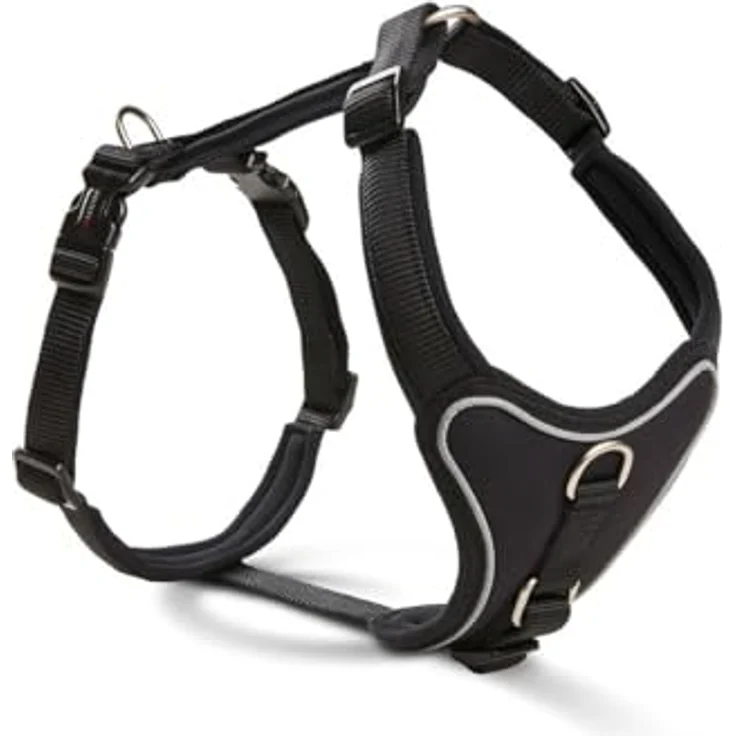 Wolters Hunde-Geschirr Professional Comfort, ergonomisches Geschirr mit reflektierenden Nähten und weicher Neopren-Polsterung, Größe 4 (Bauchumfang 45-50 cm) – Bild 1